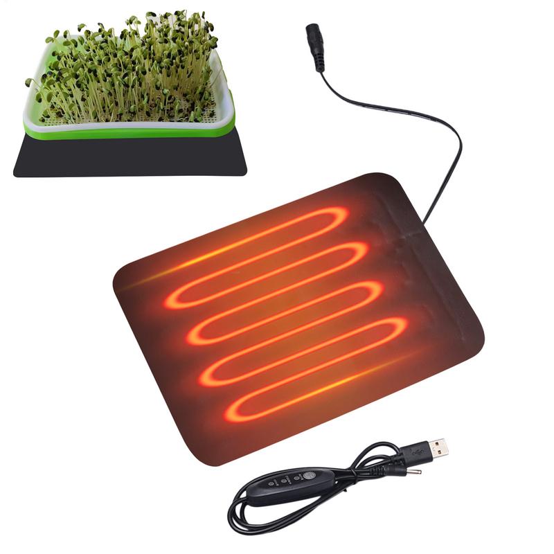 Seedling Heat Mat - 苗ヒートマット屋内植物発芽防水加熱パッド繁殖スターターマット 8.5 ワット 45-50 度調整可能な温度