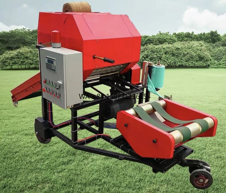 Silage Baler Machine - 電動サイレージラウンドベーラーラッパー、ピーナッツ藁/干し草梱包機価格