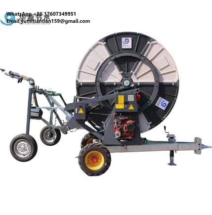 Farming Pump For Agriculture - IoTコアモーターとポンプを搭載した金属製農業用スプリンクラー灌漑システム、耐久性のあるホースリール付き