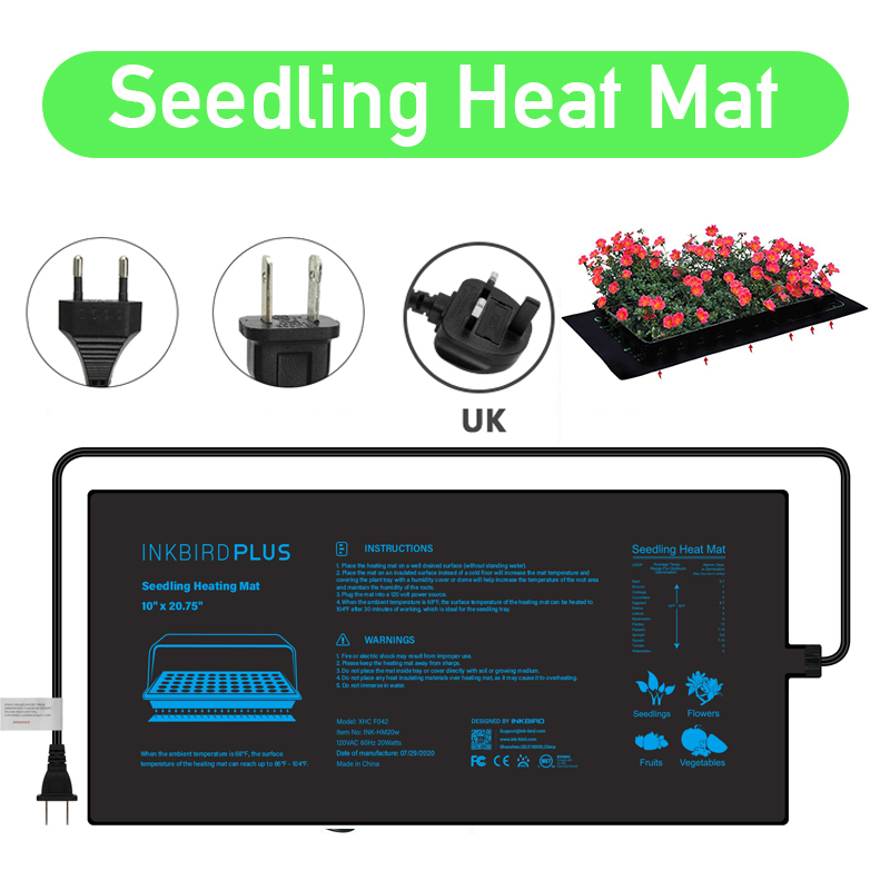 Seedling Heat Mat - 苗用防水種子マット,20.75x10cm,EU/us/uk/UE,種子,発芽,starter用