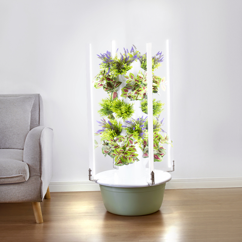 5層20穴農業用垂直栽培水耕栽培システムタワー、ライト付き水 - Hydroponic Farming Agriculture のレビューと価格