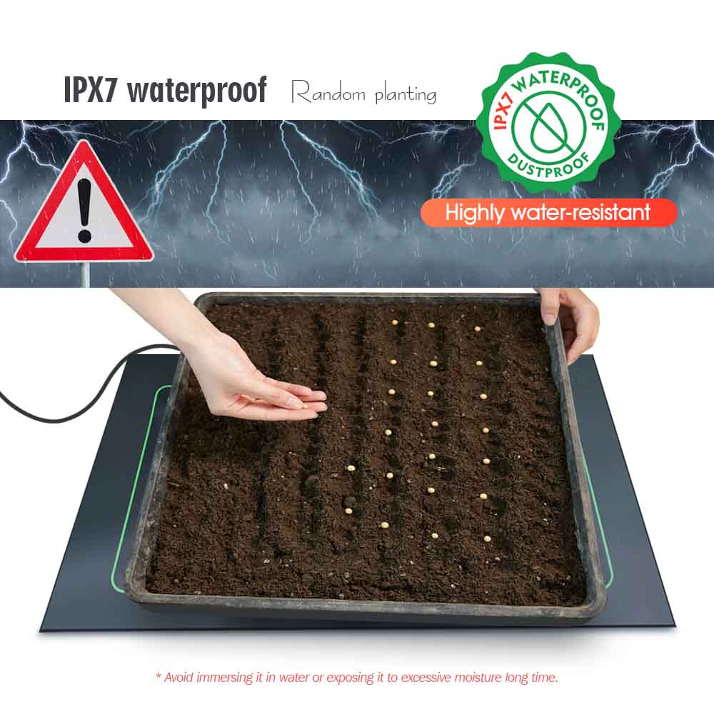 防水爬虫類加熱マット,7〜100W,16〜40 ℃ の植物加 - Seedling Heat Mat のレビューと価格