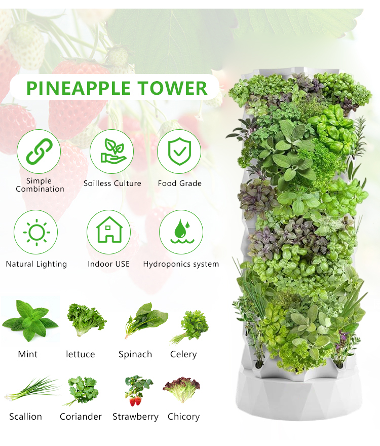 改良型屋内農業屋外エアロポニックスタワーシステムガーデン農業 - Hydroponic Farming Agriculture のレビューと価格