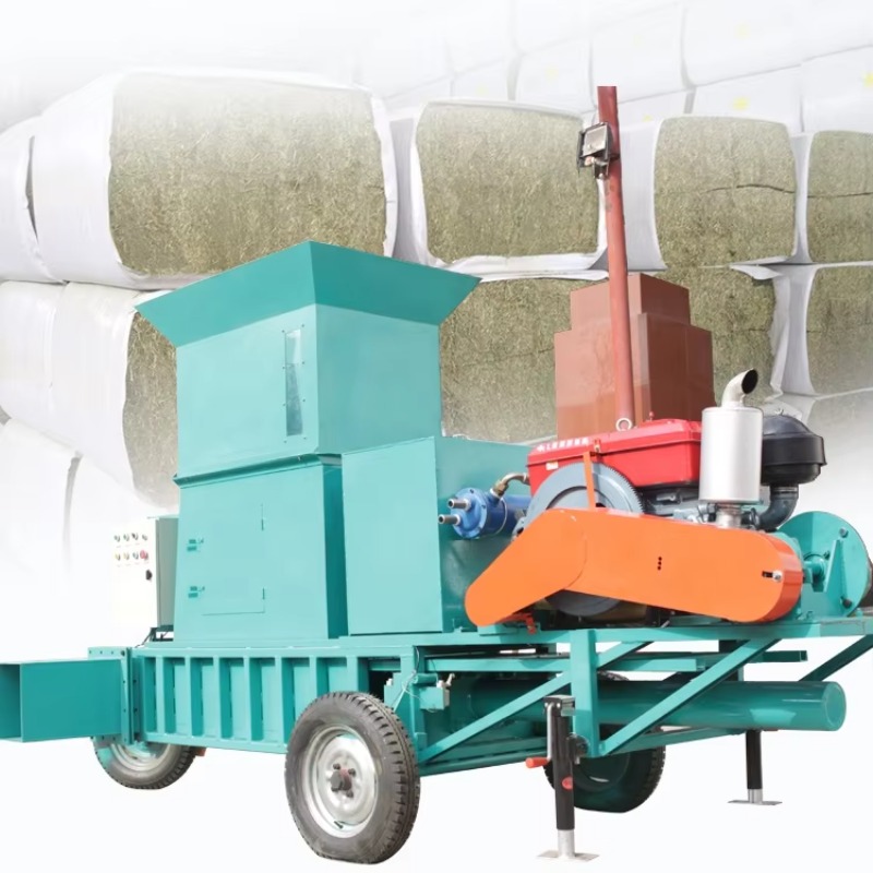 移動式ディーゼル油圧アルファルファ乾草ベーラー、サイレージ草 - Silage Baler Machine のレビューと価格