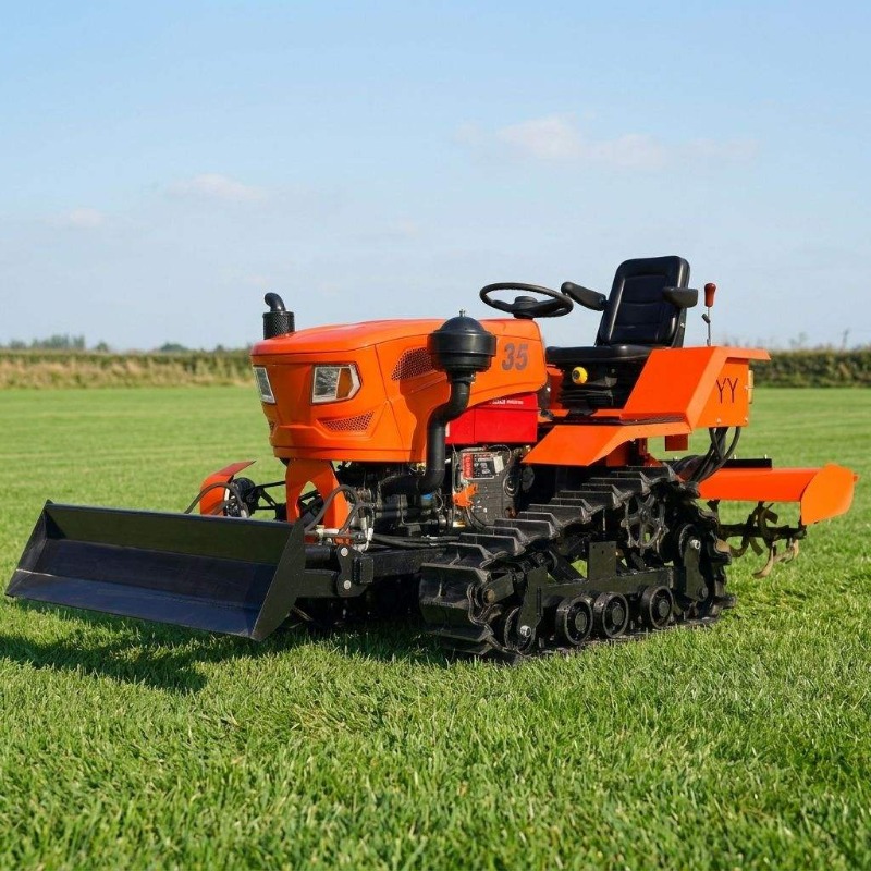 クローラー式4WDロータリー耕運機35馬力クローラートラクタ - Agriculture Farming Equipments のレビューと価格