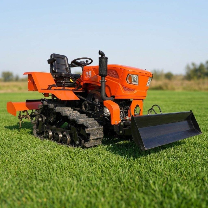 クローラー式4WDロータリー耕運機35馬力クローラートラクタ - Agriculture Farming Equipments のレビューと価格