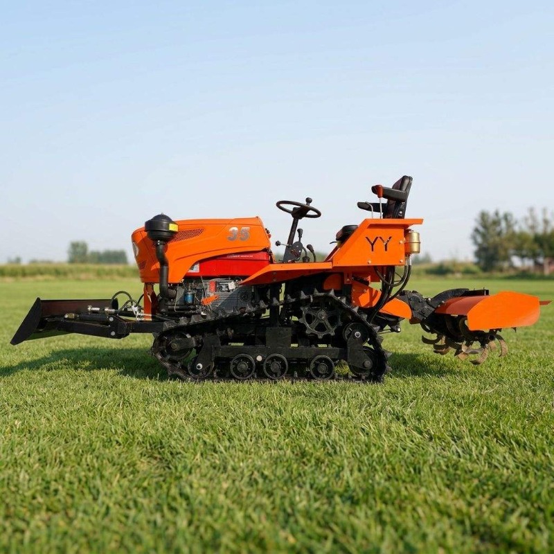クローラー式4WDロータリー耕運機35馬力クローラートラクタ - Agriculture Farming Equipments のレビューと価格