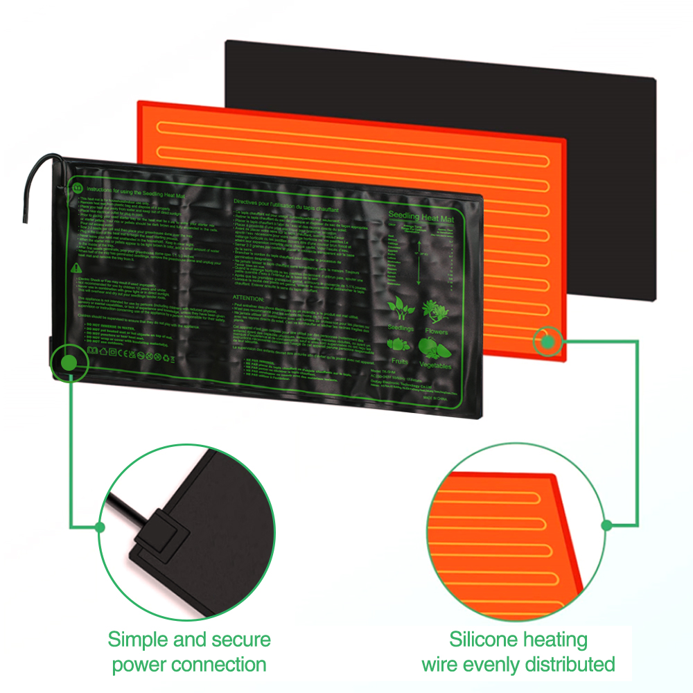 苗加熱パッド3サイズ防水種子植物発芽再現クローニングスタータ - Seedling Heat Mat のレビューと価格