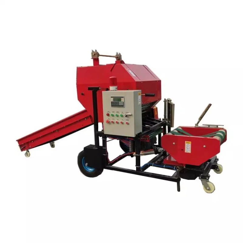 ベーラー用藁粉砕・梱包フィルム一体型機械、自動サイレージ飼料 - Silage Baler Machine のレビューと価格