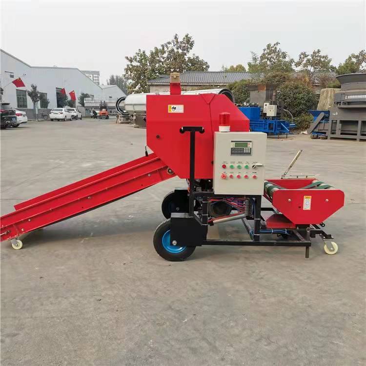 ベーラー用藁粉砕・梱包フィルム一体型機械、自動サイレージ飼料 - Silage Baler Machine のレビューと価格